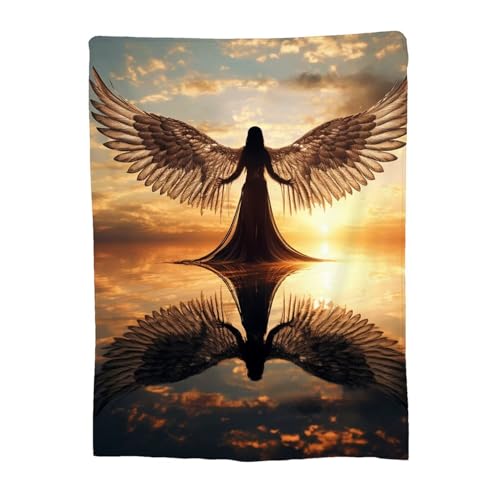 Couverture flanelle 100x150cm Plaid Sunset 14-372