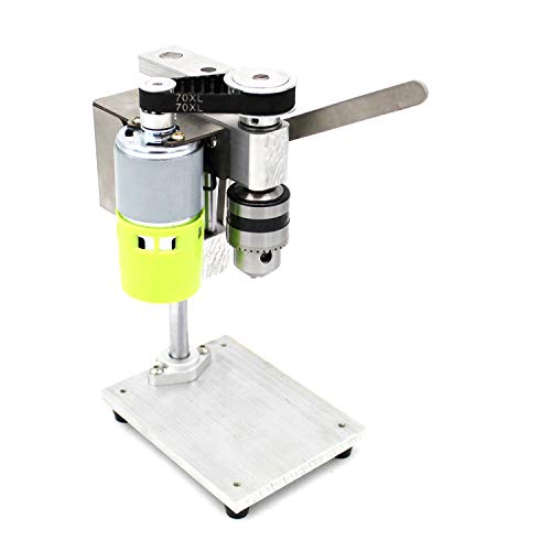 ACAGALA Mini Drill Press for Bench Drilling Machine Variable Speed Drilling Chuck 1.5-10mm for DIY Wood Metal Electric Tools Miniature Small Bench Drill DIY Pure Aluminum Small Bench