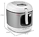 Tefal Mega 2 kg Elektrische Fritteuse, 3,3 L Öl-Kapazität, Anti-Geruchs-Filter, spülmaschinenfeste Teile, Sichtfenster, einstellbares Thermostat, weiß, Edelstahl, FR4800