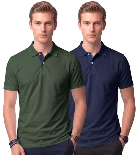 Image of XENOVAURBAN Dry Fit Polo Combo Tshirts for Man | Regular Fit | Quick Dry Mars Fabric Polo T-Shirt with Collar for Men