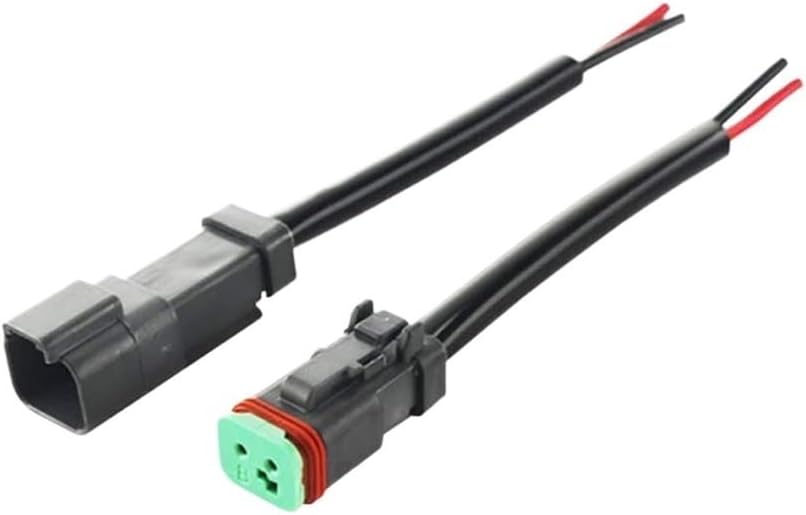 Automotive 2 Pin Pigtail Kit Male Female Wiring Harness for L*/ED Work Light Bar Automobiles Replacement Parts