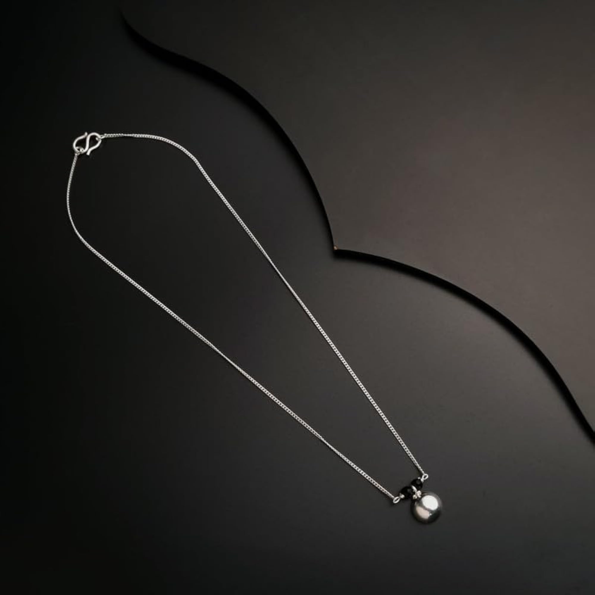 Women's 92.5 Silver Vatee Mangalsutra Handmade Jewelry