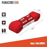 Brotree Paracord 550 4mm 30M 100% Nylon Seil Schnur Typ III mit 7 Stränge – Ansicht 2