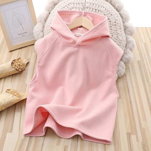 Kids Hooded Vest Casual Sleeveless Jacket Lightweight Layering Piece for Boys Girls Streetwear Comfortable Outerwear2