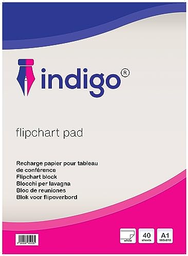 Indigo® Bloc de rotafolios perforados para oficina [40 hojas] A1 (3)