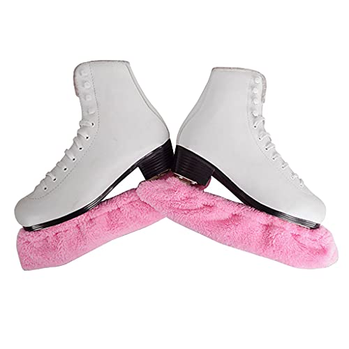 Amagogo Capa de Proteção Antiderrapante Protetor de Patins de Hóquei No Terry Sock, L Rosa