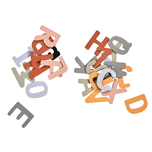 Fridge Alphabet Magnets For Toddlers - Letter Magnet For Kids - Large Magnetic Abc Toddler Toys To Stick On Refrigerator And Other Metallic Surface - Big And Colorful Letter Wood Magnets For Baby #TOP6