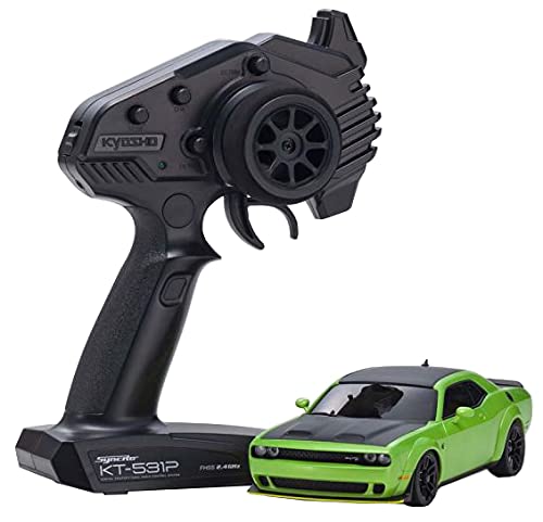 京商 ミニッツAWD ダッジ チャレンジャー SRT ヘルキャット レッドアイ サブライム 電動ラジオコントロール 32621MG