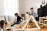 triangulo pikler  Triángulo de Pikler, Triángulo escalonado, Escalera para niños pequeños, Triángulo de escalada para niños pequeños, Puedes elegir un triángulo sin o con una o dos rampas