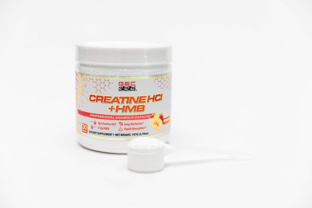 Creatine HCl + HMB for Athletes – Performance & Recovery Formula – 2g Creatine HCl, 2.5g HMB – Fast Absorption, No Bloat, No Loading – 30 Servings – GEC (Standard, Mango) - Image 5