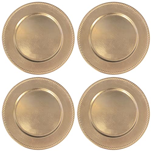 Hobby Lobby Gold Leaf Plate Charger Set of 4