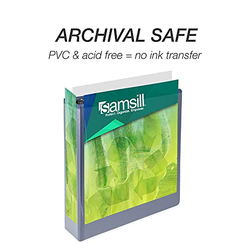 Samsill Earth's Choice, 2" Durable D-Ring View Binder 4 Pack, USDA Certified Biobased, Eco-Friendly, Fashion Assortment (MP46969) - Thumbnail 5
