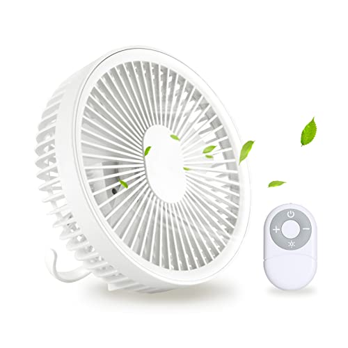 Tremdwoto Portable Camping Fan With Rechargeable 4000Mah Battery Operated, 180°Rotation, Led Light And Hook For Outdoor Tent Picnic Barbecue Fishing Travel - Perfect For Your Next Adventure! #TOP25