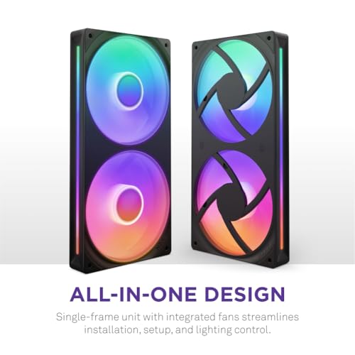 NZXT F240 RGB Core - 240mm Single-Frame Fan Unit with 2 x 120mm