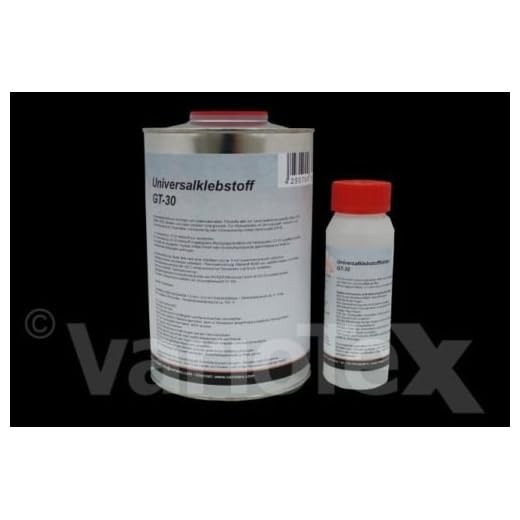 Alubutyl-Kaufen.de Variotex GT-30 Lederkleber wärmeaktivierbar 1000 ml incl. Härter GT-35 100ml Klebstoff Lederkleber Kleber Kraftkleber Teppich Stoff Leder Oldtimer Lederkleber Polsterei Schneiderei
