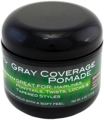Gray Coverage Brown Pomade 4oz Jar