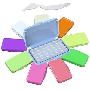 ARGOMAX Orthodontic Wax Food Grade Dental Wax, Wax for Braces with Colorful Storage Box，Ortho Wax 10 Pack 50 Strips, Braces Wax for Braces Wearer