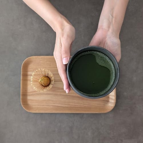 Ceramic Matcha Bowl – Handmade Chawan Matcha Bowl, Japanese Bowl, Charcoal Gray, 21.1 oz, 620ml Made in Japan by Product of Gifu Japan - Image 3