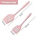 Silicone Slotted Spatula, Silicone Turner, Slotted Spatula for Cooking, Spatulas for Nonstick Cookware, Spatulas Silicone Heat Resistant, Rubber Spatula for Fish, Eggs (Pink)