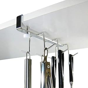 Kitchen Tool Hook, 18-8 Stainless Steel, No Drilling Required, Made in Japan, Kitchen Tool Stand, Kitchen Tool Storage