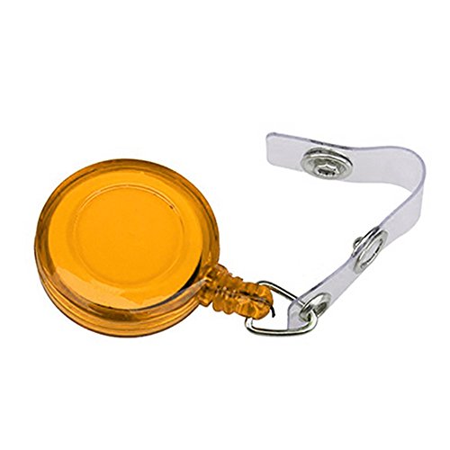 Yamalans 5 peças/conjunto retrátil de crachá de identificação para cartão de identificação e clipe d