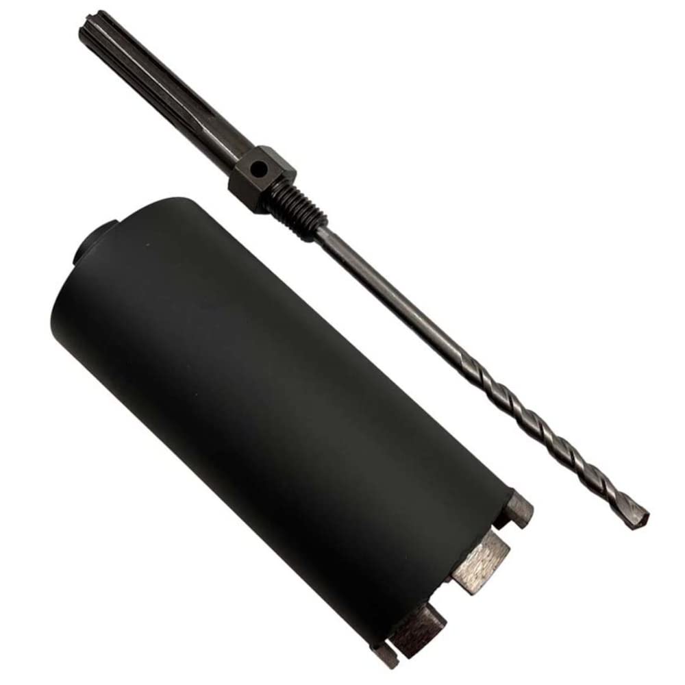 4-1/4" Dry/Wet Multipurpose Core Bit for Masonry, Concrete, and Natural Stone, 6" Drilling Depth, SDS Max Pilot Bit Adapter with 5/8"-11 Arbor