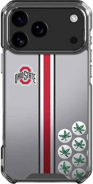 Skinit Clear Phone Case Compatible with iPhone 17 Pro Max - Officially Licensed Ohio State University The Ohio State Buckeyes Design