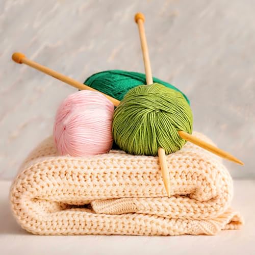 Qjzxuezhen DANTOBZHEN-4D5 6Pcs 4.5Mm Wooden Knitting Needle Straight Single Pointed Us Size 7 thumb #5