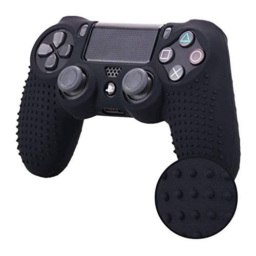 RDFJ PS4�R���g���[���[�p �ی�P�[�X ����h�~ �V���R���X�L�� �v���e�N�g �P�[�X �ی�J�o�[ �v���e�N�g�t���[�� for PS4 Controller (�u���b�N)