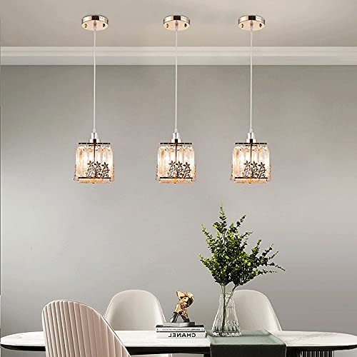 Iluminación para sala de estar y dormitorio con lámpara de cristal mini E27 3