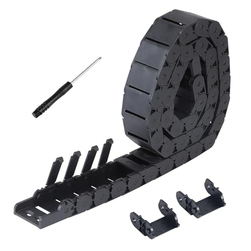 MIGUBIGU Cadena de Arrastre de Cable 15 x 30MM de Nylon, Cadena Portacables 1M Largo, Cable de Cadena de Arrastre para Impresora 3D CNC Máquinas, Longitud Ajustable, Desmontable