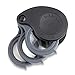 Carson TriView 3X/5.5X/8.5X Folding Loupe Magnifier with Built-in Case (TV-36), Black