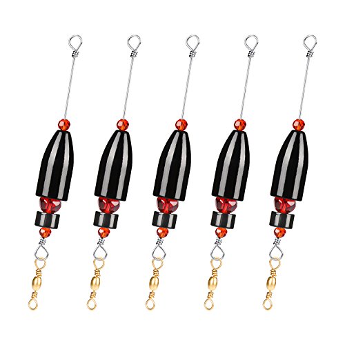 Booms Fishing CRR Carolina Ready Rig 1/2oz 5PCS Black Painted Brass