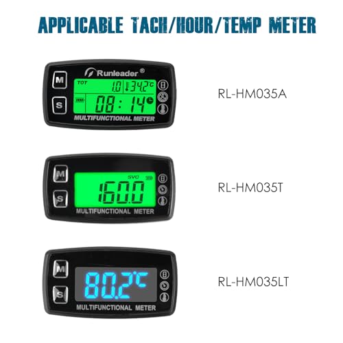 Sensor de temperatura impermeable -20 a 220 grados para vigilar generadores y cortacésped 4