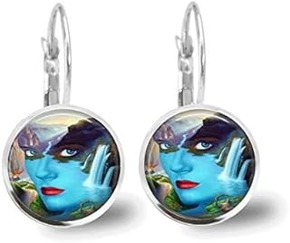 Brincos de azulejo Brincos de natureza Brincos de contas Jóias Natureza Mãe Natureza Jóias de Azulejo Jóias Frisadas Jóias Pretas Jóias de Prata, Presente de Amor, Metal, Na