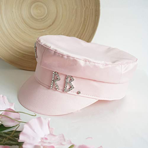 Dosomi Elegant Newsboy Cap Men's Fisherman Greek Hat Satin Lined Autumn Casual Breton Fiddler Hat 56-58Cm Pink #TOP1