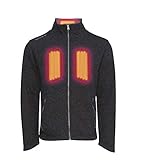 Volt Resistance Victory 5V Heated Sweater Jacket for Men and Women - Battery Operated Zip Sweater - Electric Jacket - Heating Jacket for Winter, Outdoors, Hiking &amp; More - (Large, 41"-53")
