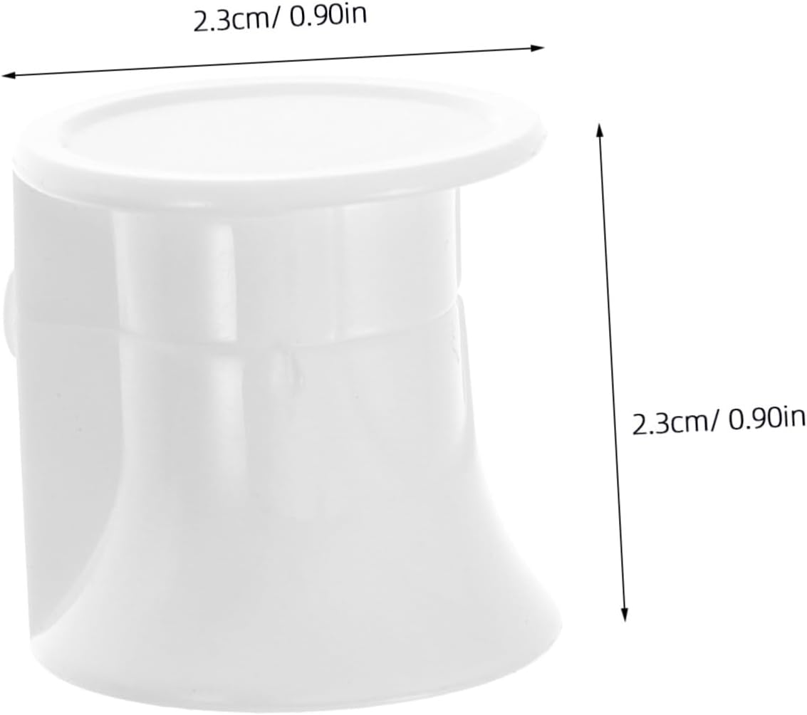 Flip Top Toothpaste Caps 50 Pack PP Plastic White image 2