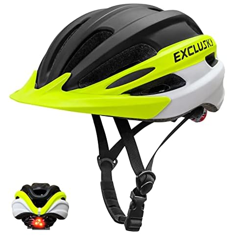 Exclusky Cycle Helmet, Bike Helmet for Men Women Lightweight Bicycle Helmet with Light Breathable Adult Mountain & Road Cycling Bike Helmet 56-61cm Cover
