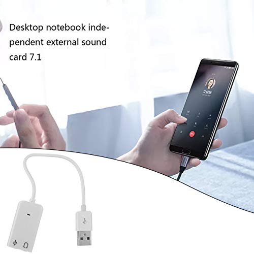 Usb Cable Line Flat Fruit 7.1 Sound Card Karaoke Voice Mixing Free Drive Desktop Computer Notebook E