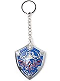 Nintendo Legend Of Zelda Hylian Shield 3D Pendant Metal Keychain | Multi-Colour