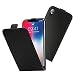 Produktbild NALIA Klapphülle kompatibel mit iPhone X XS, Kunst-Leder Flip-Case Vegan Handyhülle mit Magnet, Full-Body Ganzkörper Schutzhülle Dünn, Hinten Vorne Handy Rundum-Schutz Smart-Phone Hülle - Schwarz