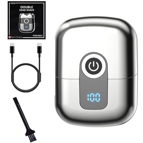 Mineup Mini Afeitadora Eléctrica, Maquinilla De Afeitar Eléctrica Para Hombres, Afeitadora Eléctrica De Viaje, En Seco Y En HÚmedo, USB Afeitadora Recargable, Apta Para El Hogar Y Los Viajes