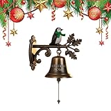 Adsfvs Campana De Pared - Campanas Navideñas De Jardín Metálicas | Decorativo para Jardín Entrada Bienvenida Hotel Tienda Restaurante Iglesia Casa De Campo