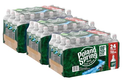 Image of Poland Spring Maine Spring Bottled Water - 23.7 oz, 72 Pack