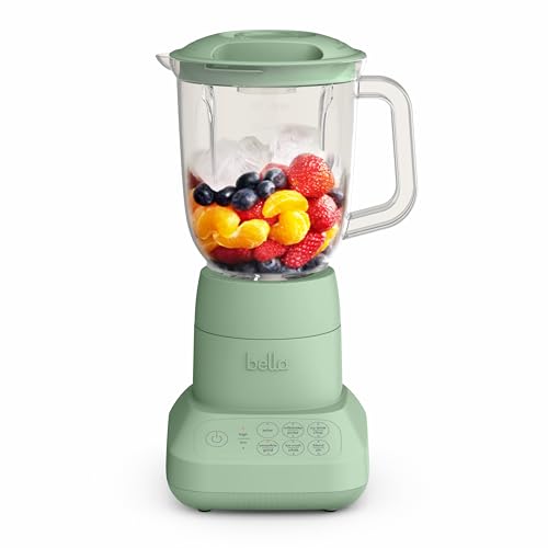 bella 10 Speed Countertop Blender, Juicer & Smoothie Maker, Fits-anywhere™ Kitchenware, Slim Flip...