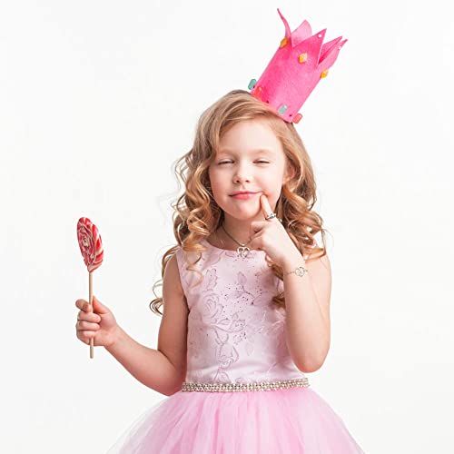 OSDUE Einhorn Schmuckset Mädchen, Einhorn Kinderschmuck Enthalten Halskette, Ringe, Armbänder, Ohrring, Schmuck Set für Party Geschenk (5 Stück)