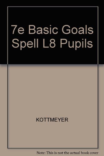 Basic Goals in Spelling, Level 8 0070346380 Book Cover