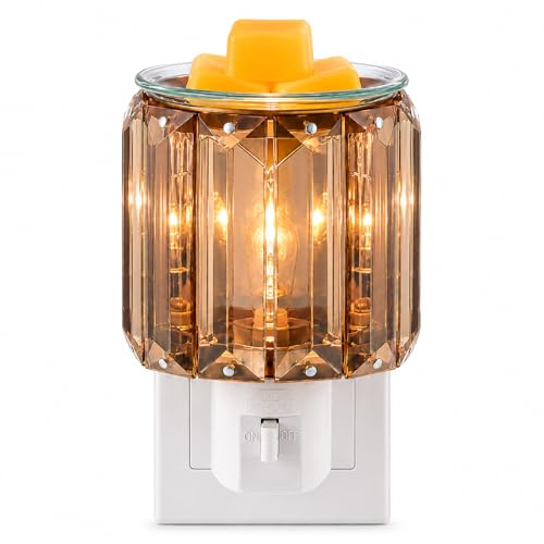 MeplLivs Warmers Pluggable Fragrance Warmer- Decorative Plug-in for Warming Scented Candle (Golden)