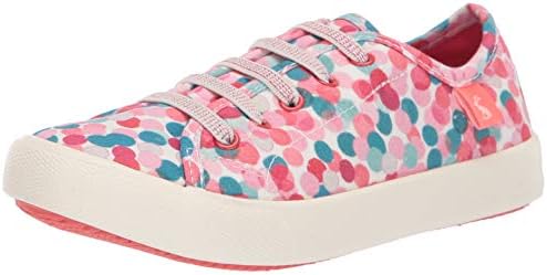 Joules Girl's JNR Coast Pump Sneaker, White Fairy Ditsy, 9 M US Little Kid